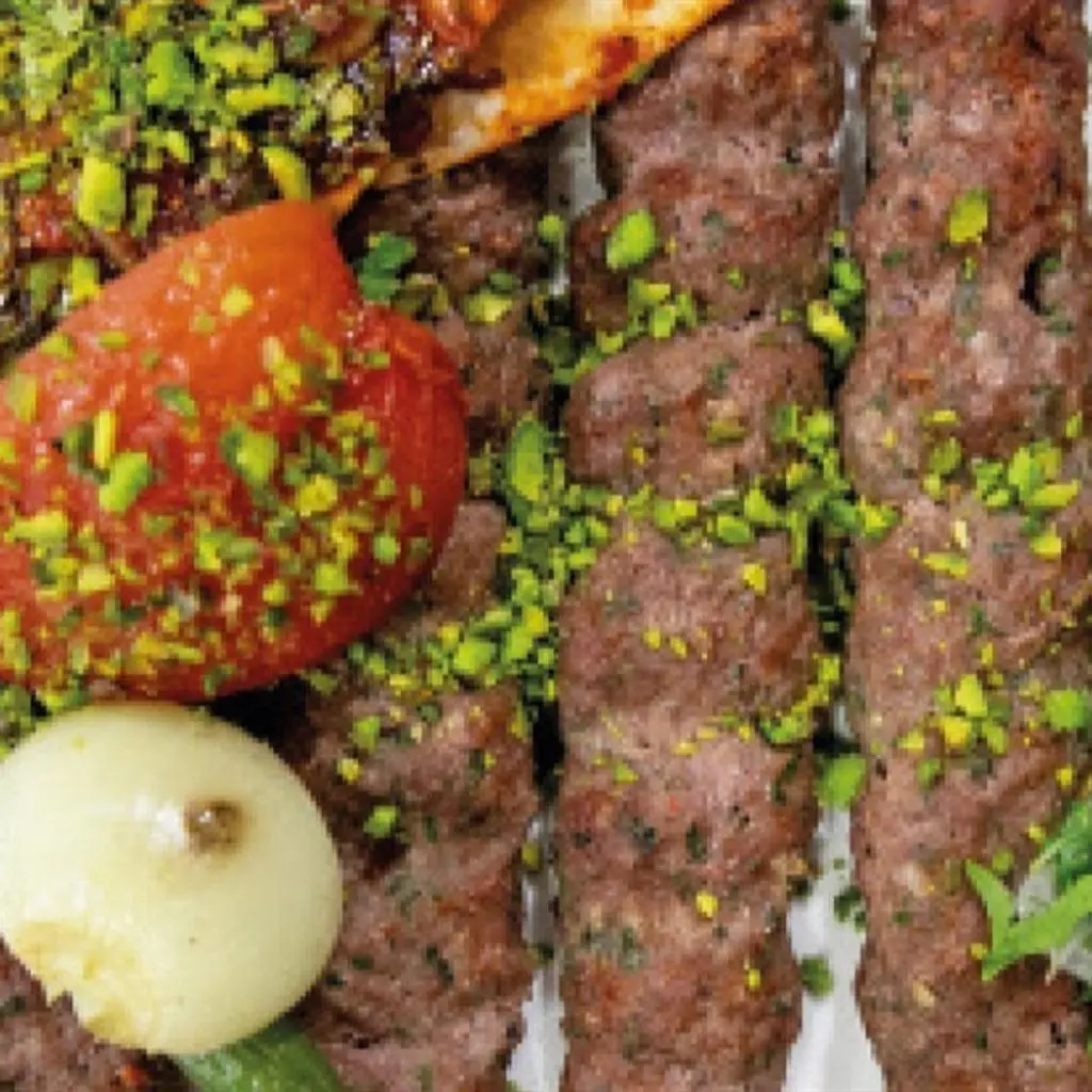 Kebab with Pistachios Halabi